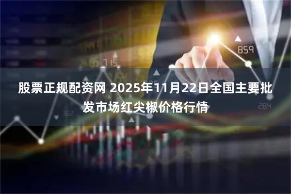 股票正规配资网 2025年11月22日全国主要批发市场红尖椒价格行情