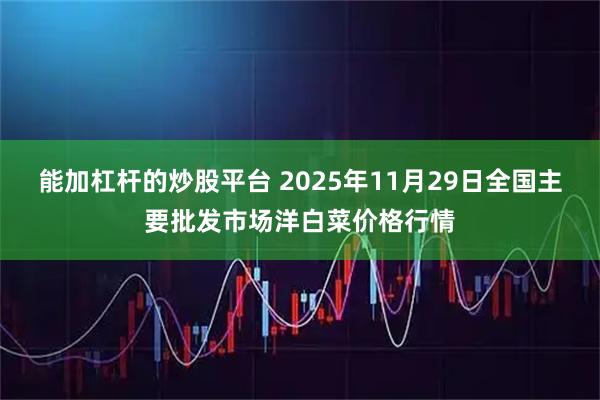 能加杠杆的炒股平台 2025年11月29日全国主要批发市场洋白菜价格行情