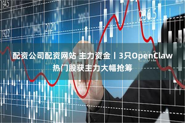 配资公司配资网站 主力资金丨3只OpenClaw热门股获主力大幅抢筹