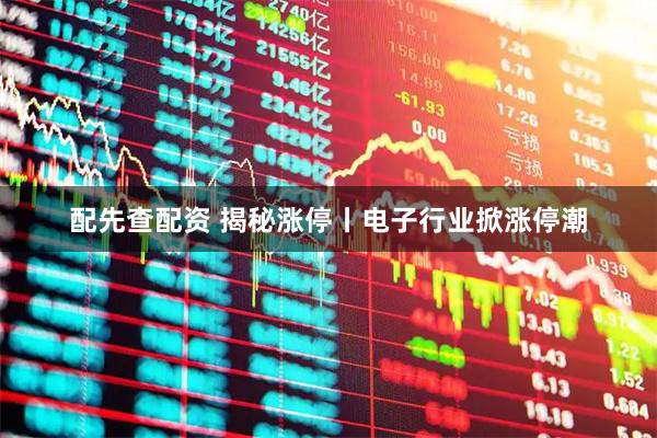 配先查配资 揭秘涨停丨电子行业掀涨停潮